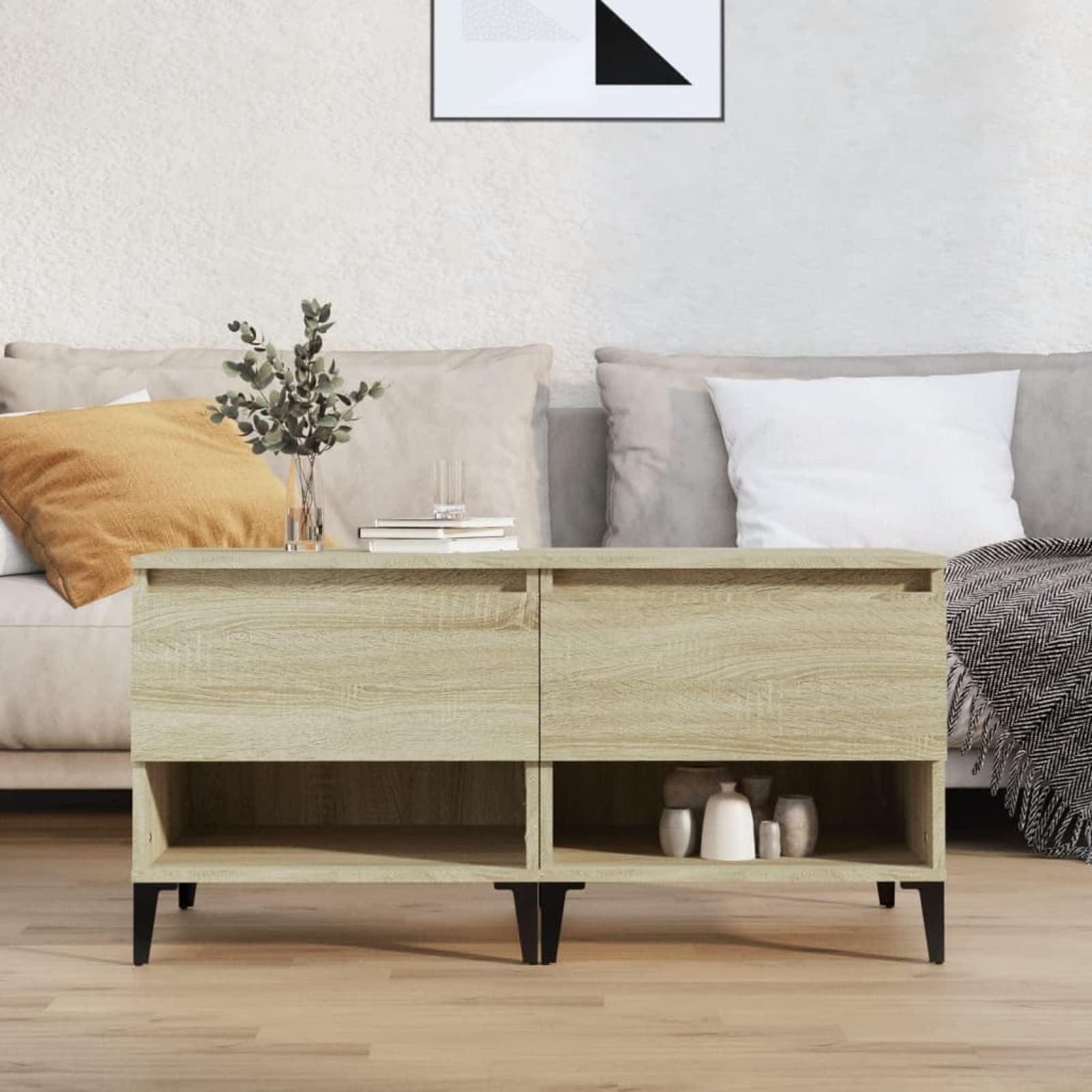 Table de bureau et chambre en bois chêne Sonoma créez un coin détente chaleureux