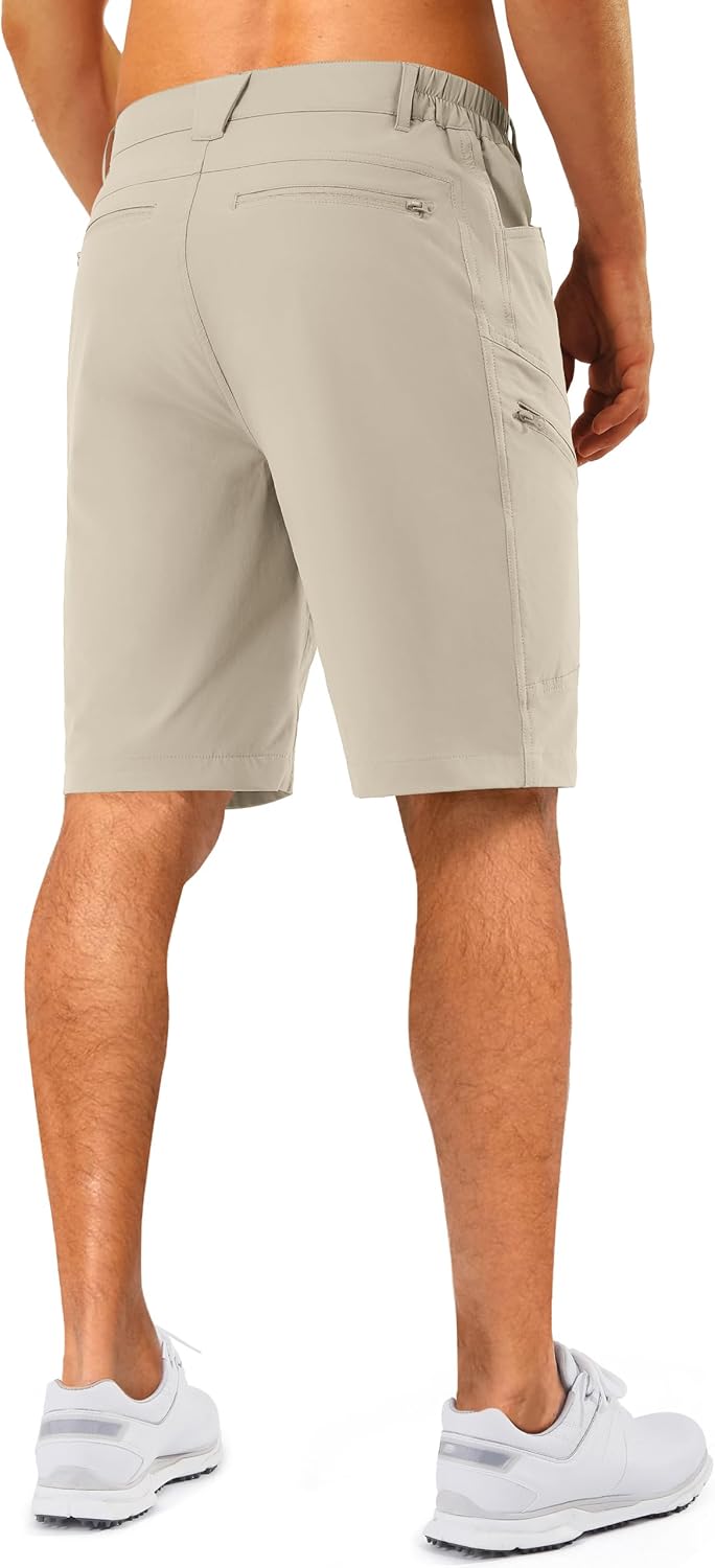 Stlight Men's Hiking Cargo Shorts 8"/10" Quick Dry Lightweight Casual Shorts for Athletic Fishing Golf with Zipper Pockets - Image 2