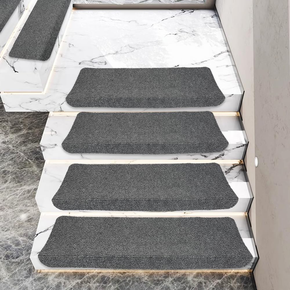 homewell 15 alfombrillas autoadhesivas para escalones, para escaleras, para interior (rectangular)