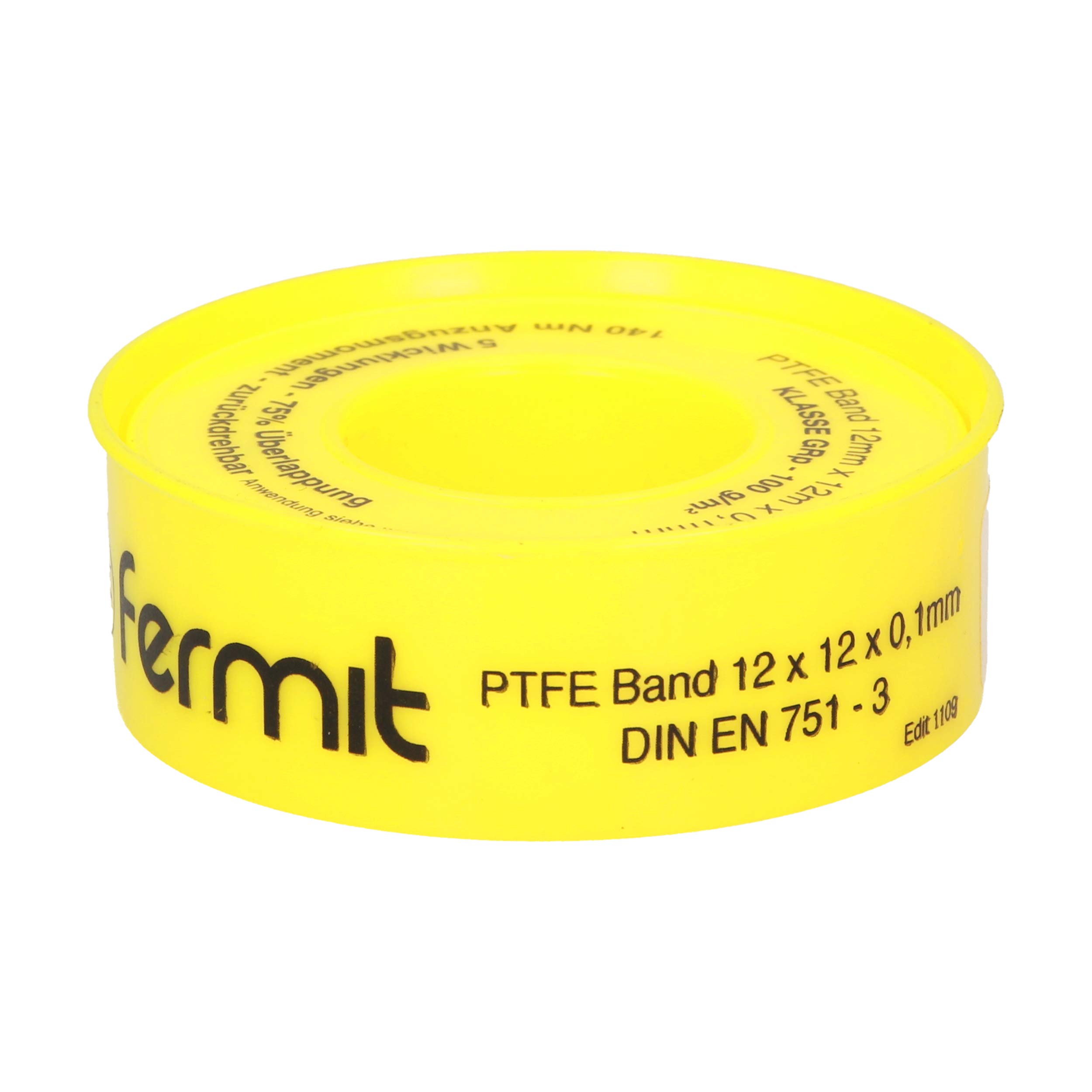 PTFE thread sealing tape GRp, PTFE Tape for metal and plastic thread in all sanitary and heating circuits.