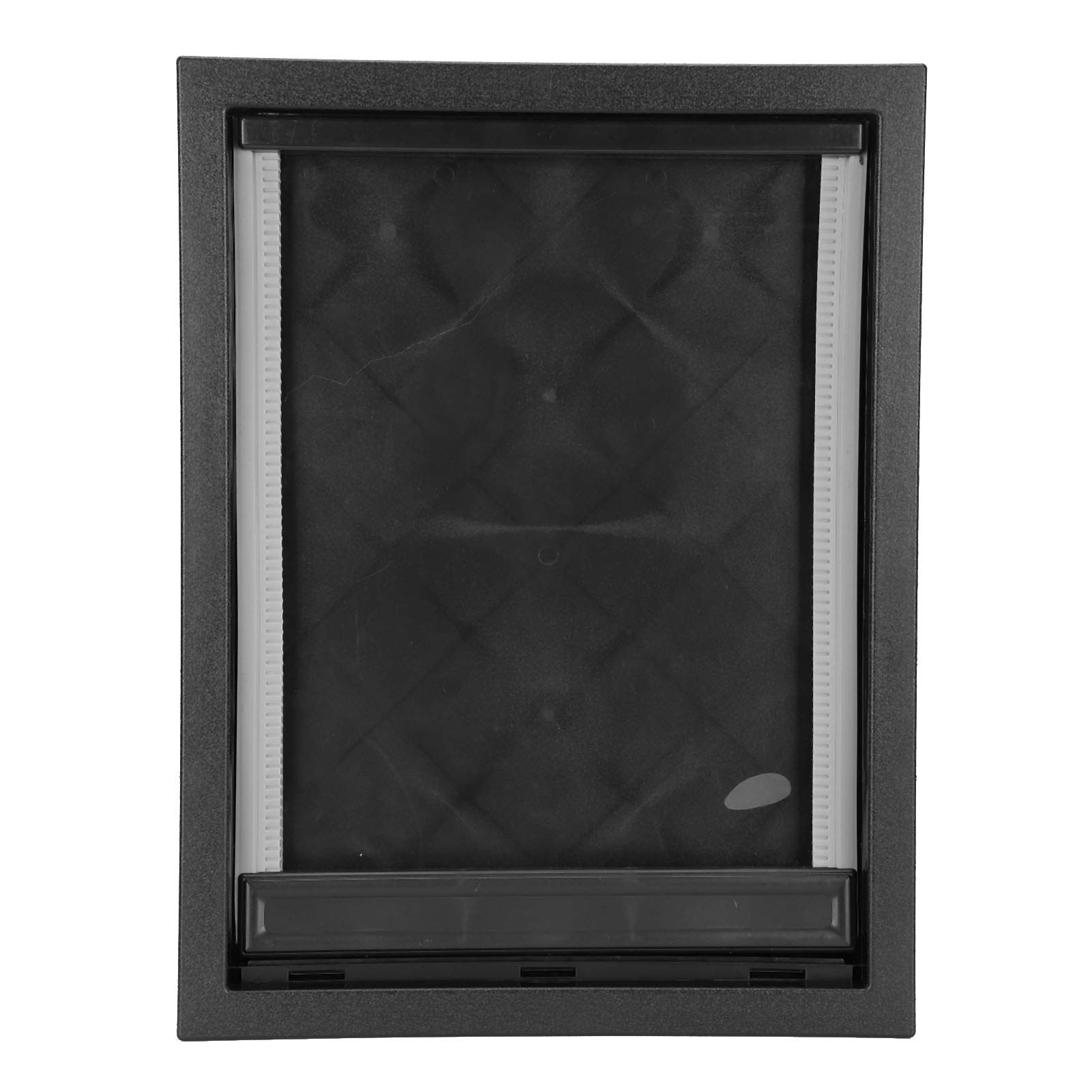 minifinker Puerta para Perros, Imán Incorporado Fácil de Usar Suministro para Mascotas Puerta Grande para Perros de Tamaño Mediano para Interiores o Exteriores para Perros Domésticos(Negro)