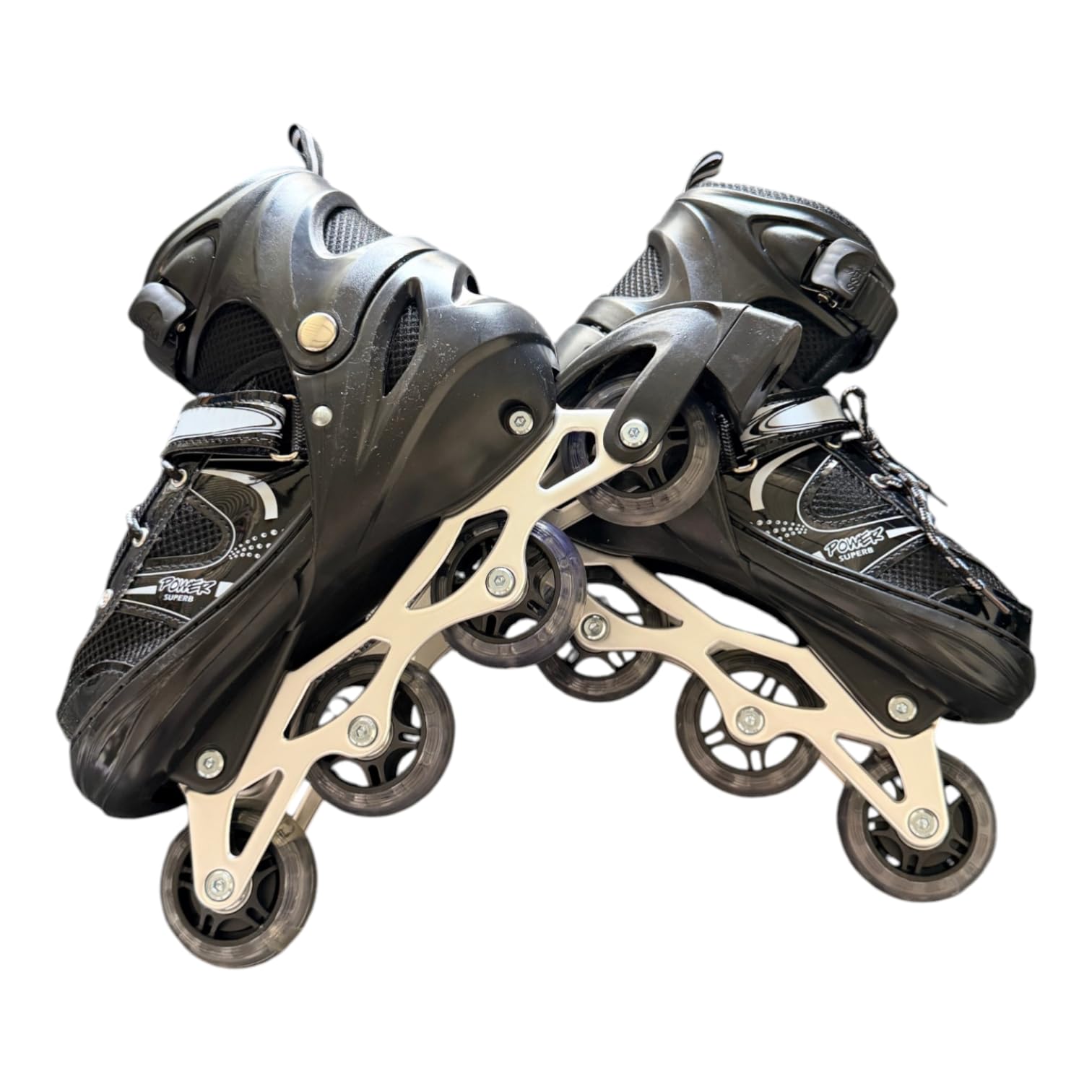 Dorytoy Premium Adjustable Inline Roller Skates for Kids, Teens and Adults with Comfortable Secure Fit and Smooth High-Speed Wheels (Black)-image-48