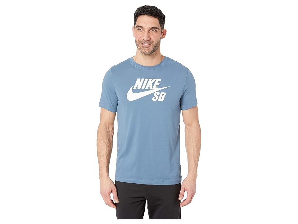 

Nike SB Dry Tee DFCT Logo (Thunderstorm/White) Men's Clothing