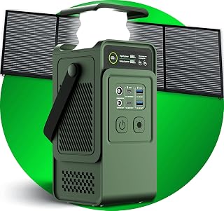 CTOLITY 200W Output Portable Power Station with 100W Solar Charging Kit 192Wh LiFePO4 Battery, 140W Fast Charge, 4 lb, Essential for Camping, RV Trips, and Emergency Backup,Same to c200 dc