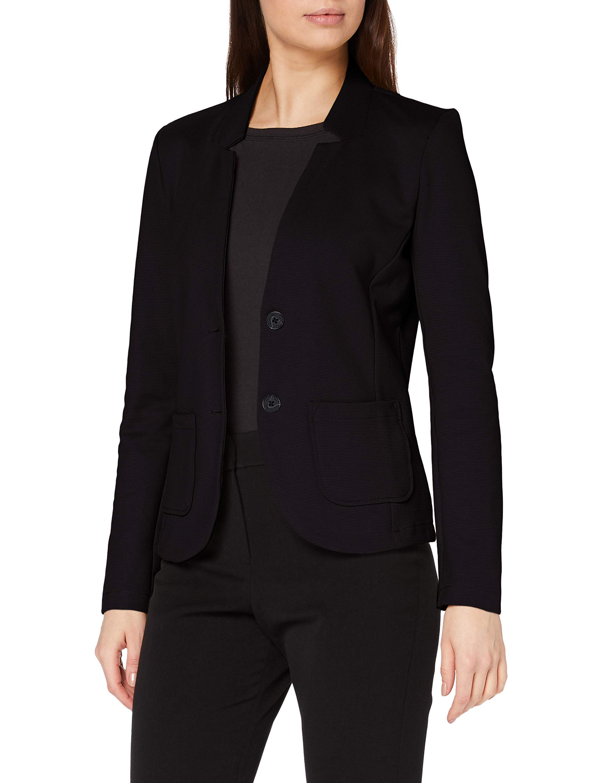 TOM TAILOR Damski Marynarka ze strukturą 1021199, 14482 - Deep Black, M