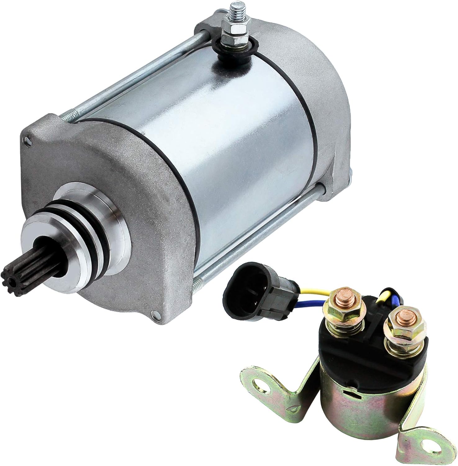 Caltric Starter W/Relay Solenoid Compatible With Polaris Ranger 700 4X4 6X6 Efi 2006