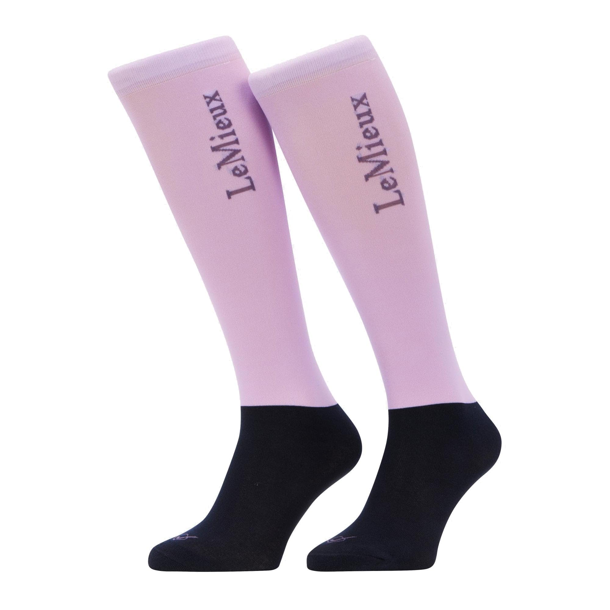 LeMieux Competition Socks 2 Pack - Lilac - Medium