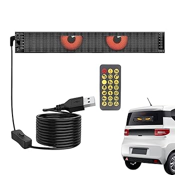 【仙人掌】【最新】デビルアイ LED ２枚セット 12cm×60cm Amazon | 車 RGB ライト LED スマート 車ライト カーライト 車用