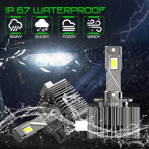 Miniatura 5 de XICNMOYGS Kit combinado de bombillas D1S D1R D1C para faros delanteros, reemplazo de bombillas de xenón, 38000LM, 42W, 6000K, 12V, 30000H+ vida