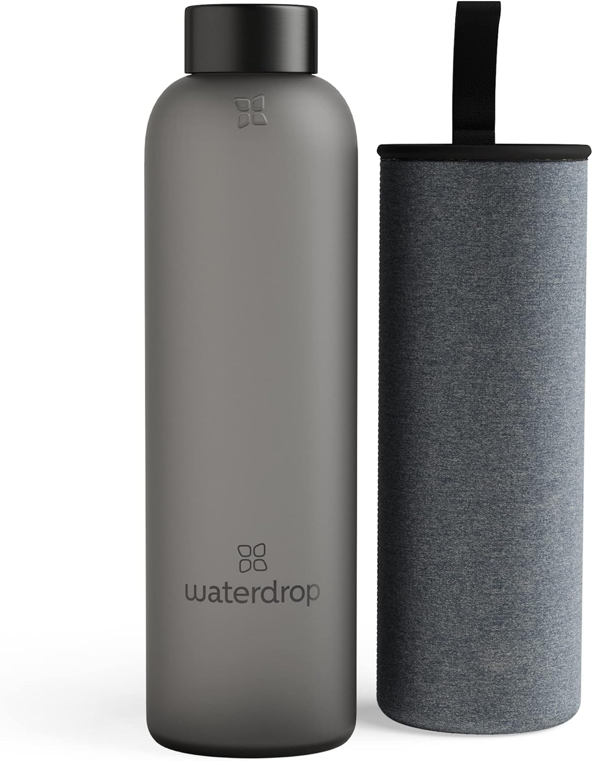 Borraccia In Vetro Waterdrop® 600 Ml - Con Fodera In Neoprene, Tappo In Bambù, Lavabile In Lavastoviglie, Senza BPA, Ecologica E Riutilizzabile - Foto 12