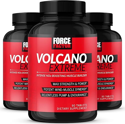 Volcano Extreme suplemento potenciador de óxido nítrico para antes del entrenamiento para hombres con creatina L-citrulina y huperzina A para