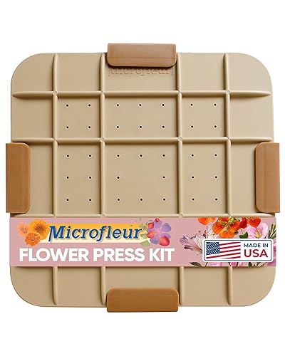 Microfleur Flower Preservation Press Kit, Portable Quick & Easy for