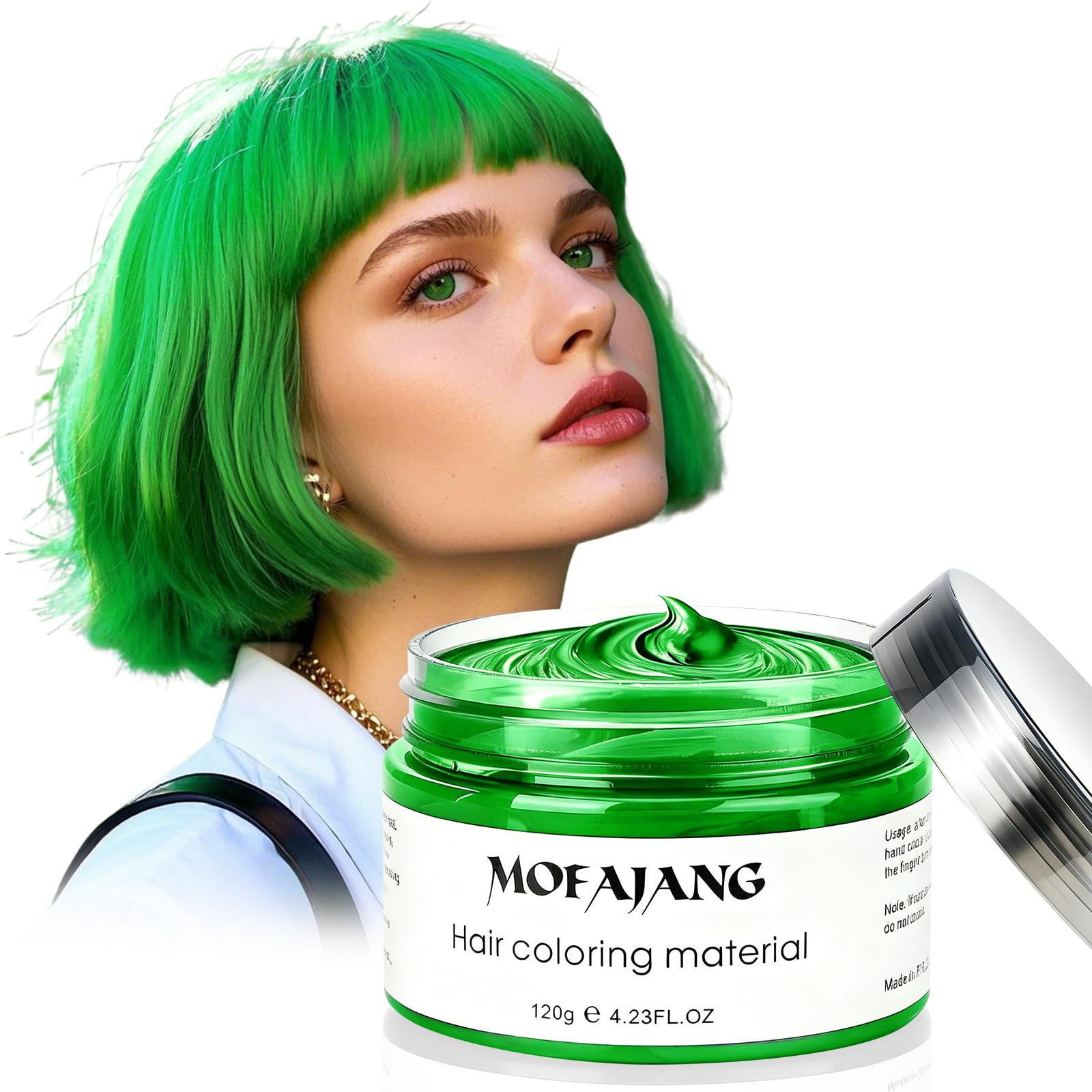 Amazon.com : Asocrew Temporary Hair Wax Color, Green, 4.23 oz