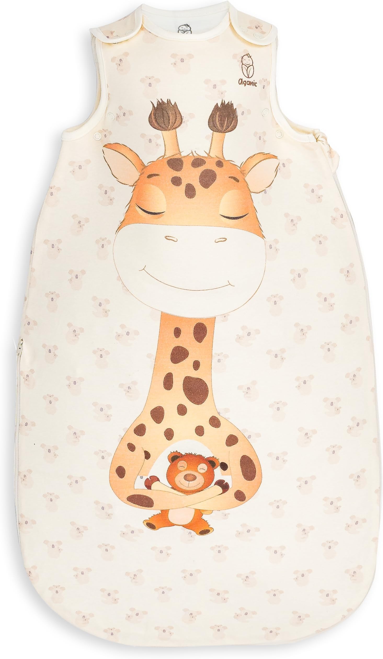 100% Organic Cotton Baby Sleep Sack (0-24 Months) - Unisex Wearable Blanket for Boys & Girls - Infant to Toddler - Soft & Breathable - Long Zipper for Easy Diaper Changes