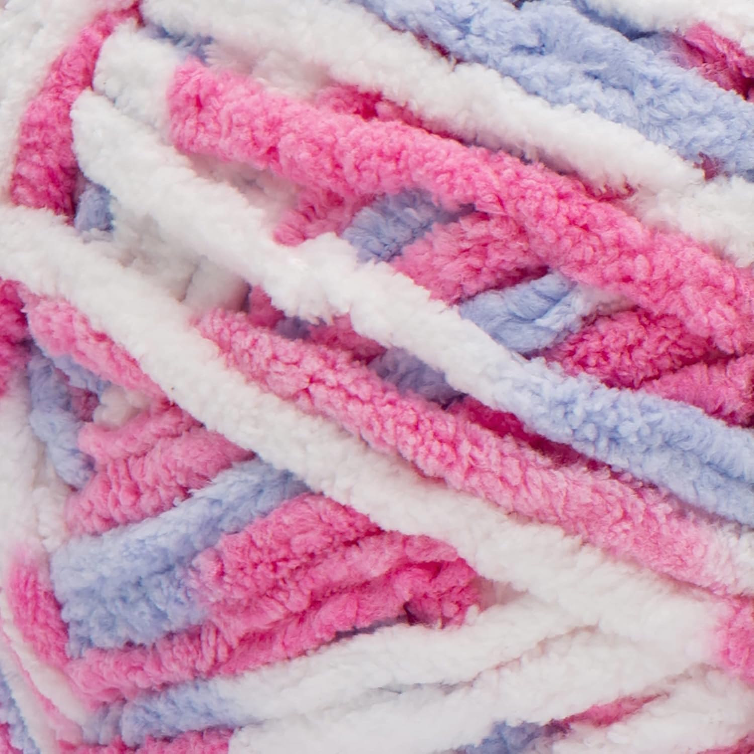 Bernat Baby Blanket BB Pink/Blue Ombre Yarn - 5 Pack of 10.5oz/300g - Polyester - #6 Super Bulky - 220 Yards - Knitting/Crochet