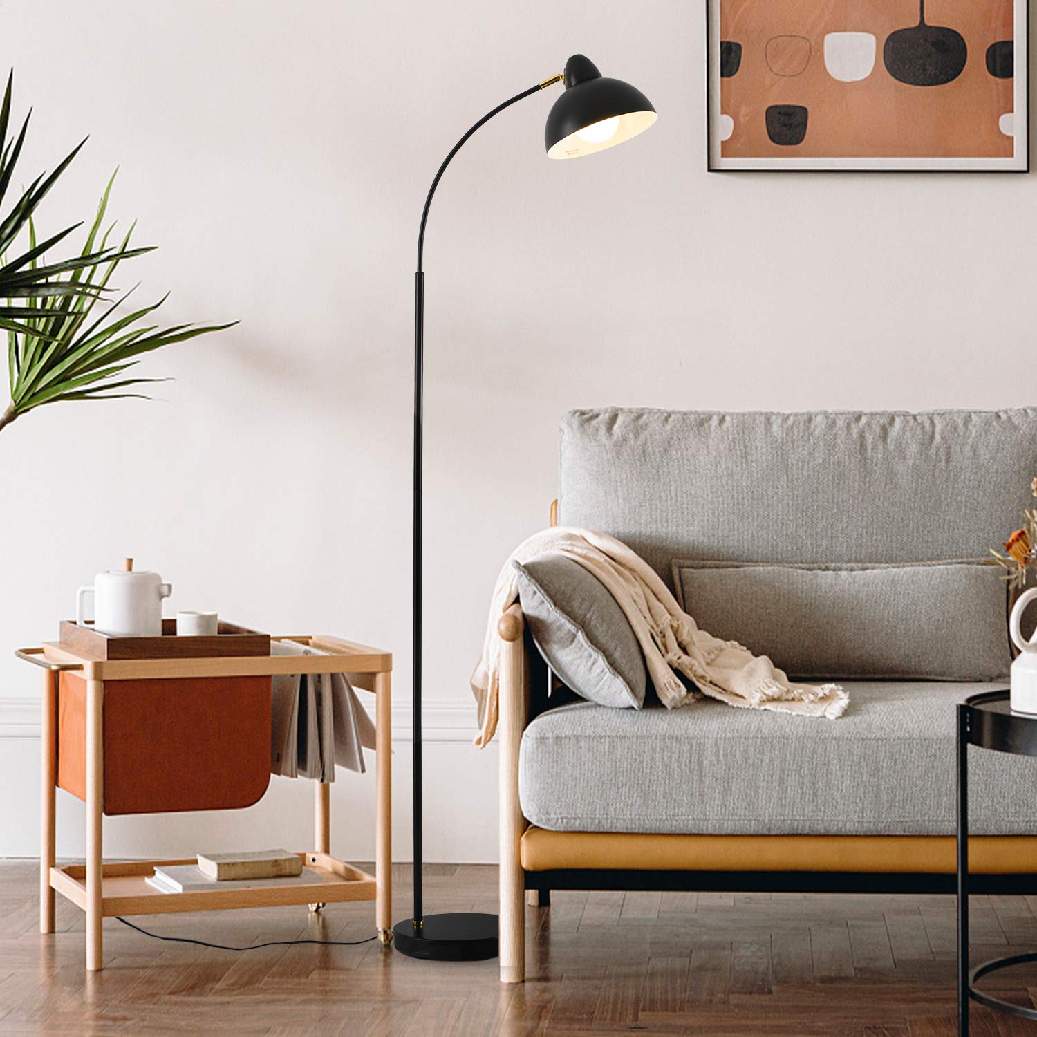 Buy Retro Arc Floor Lamp Industrial Standing Lighting with Foot Switch