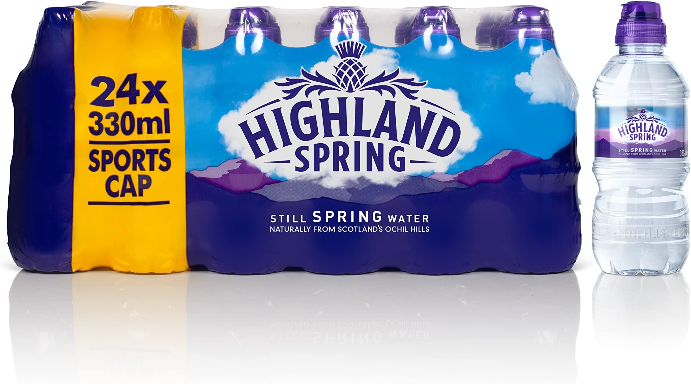 Highland Spring Still Spring Water, 24x330ml