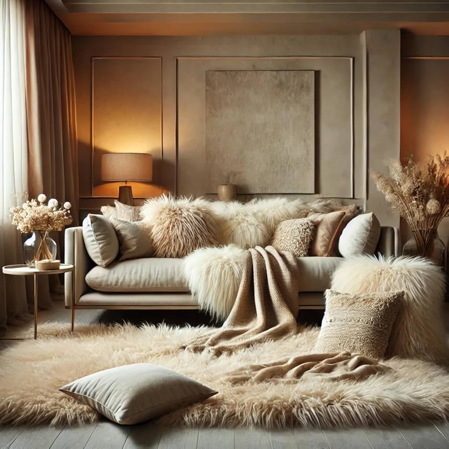 Amazon.co.jp: FURFURMOUTON ムートンシーツ 毛足25mm 肉厚