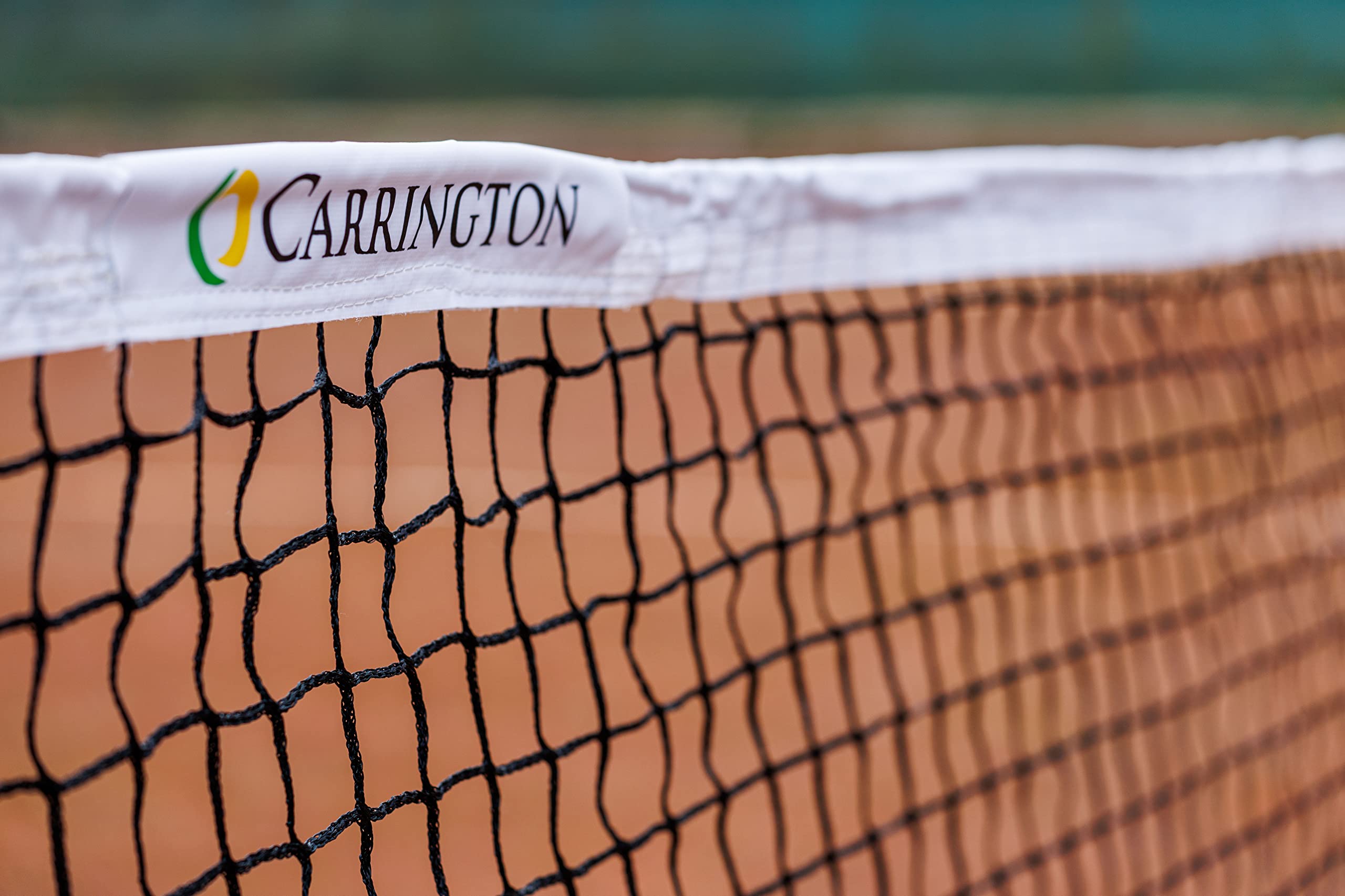 Carrington® 3mm-Tennisnetz - Club Turnier - Spezielles Matschnetz mit schmutzabweisendem Band!