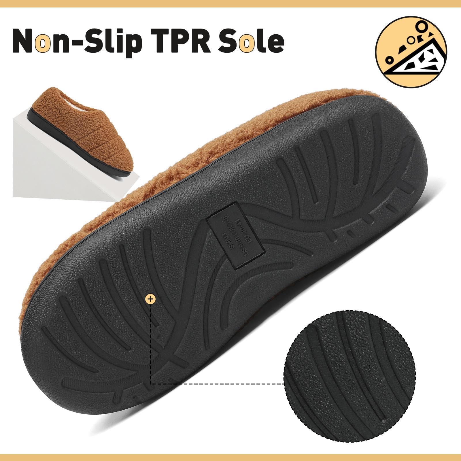 Mishansha Pantofole Inverno Calde in Memory Foam Ciabatte da Casa Comode Antiscivolo, Unisex-Adulto