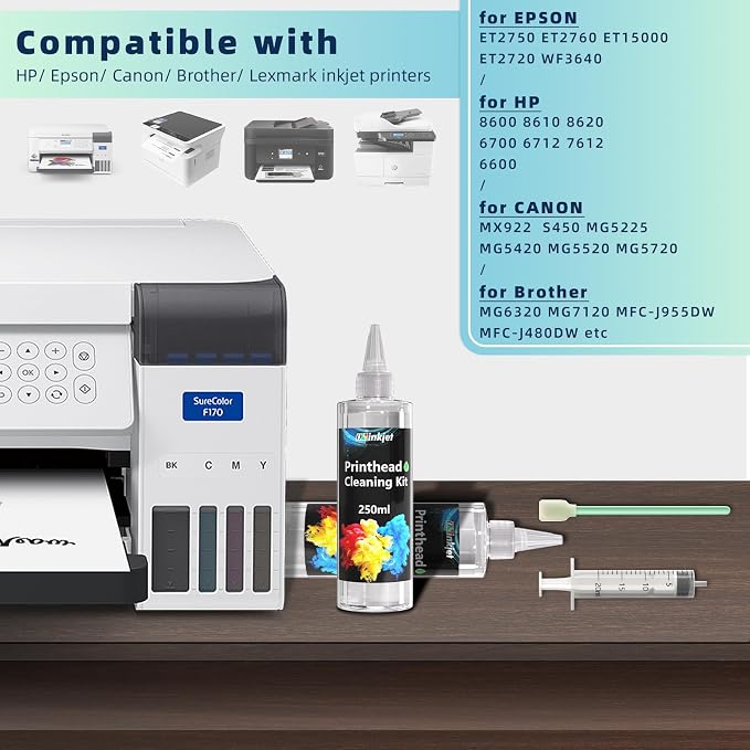 Kit de limpieza para cabezal de impresora 250ml miniatura 5