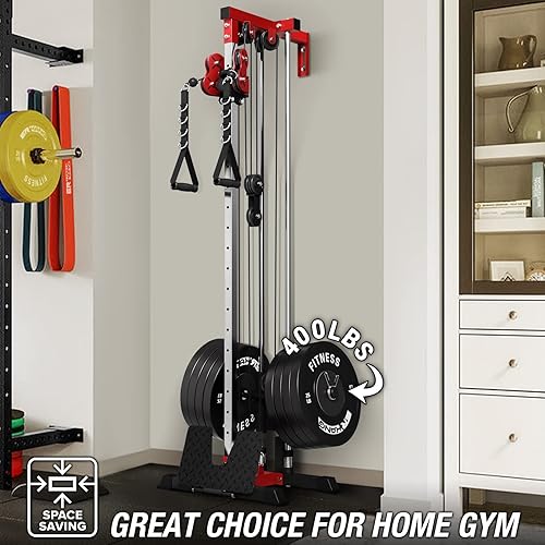 Miniatura 2 de ER KANG Estación de cable torre LAT desplegable y LAT Row LAT máquina de cable con base abatible estación de polea alta y baja equipo de fitness