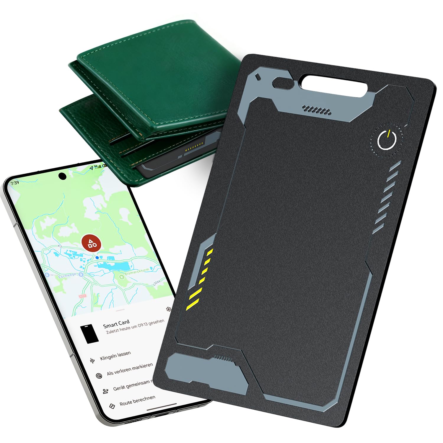 Wallet Tracker Card Android, Rechargeable Credit Card Tracker for Wallet IP68 Waterproof Android Luggage Tracker Smart Tag Tracking Card Finder Compatible with Google Find Hub App (Android Only)-image-45
