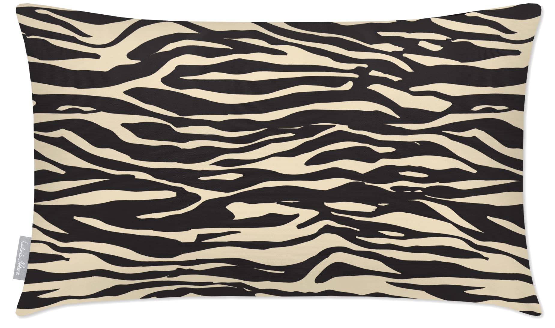 Izabela Peters Outdoor Cushions Waterproof, 60 x 40 cm, Filled Outdoor Cushion, Zebra Print - Cream, Garden Furniture Cushions, Outdoor Seat Cushions, Garden Chair Cushions