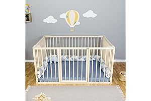 Montessori Floor Bed for Toddlers, Full Size 54x75"/ Height 38.58"