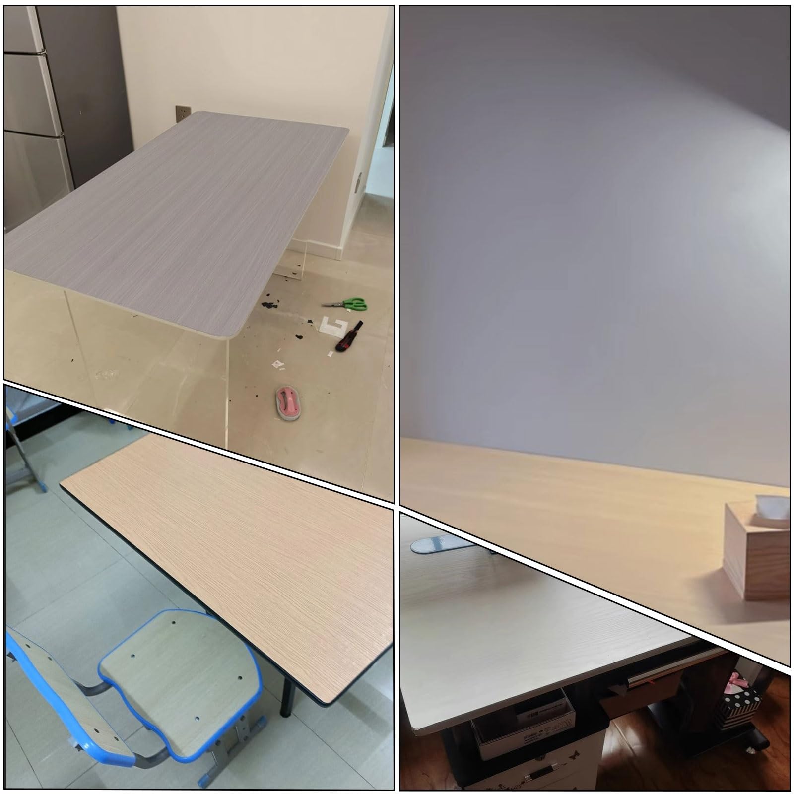 Samoprzylepna tapeta imitująca drewno Samoprzylepna folia PVC w rolce z efektem drewna Wodoodporna do ścian mebli w wielu rozmiarach(Holzoptik Folie 5,60W x 300L cm)