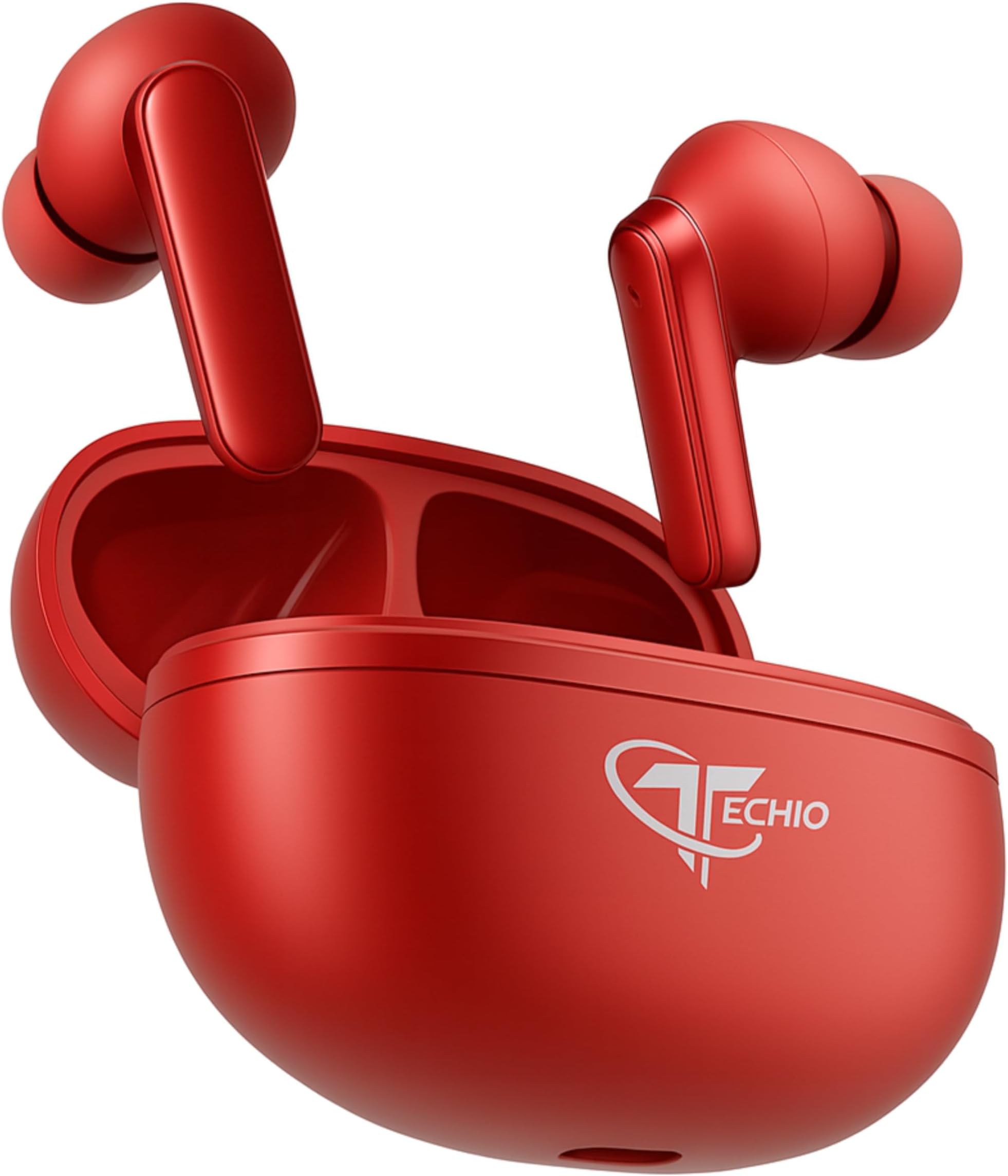 Nirvana ion TWS Bluetooth Earbuds with 40Hrs Playback & Touch Control, (True Wireless, Black) (Red)