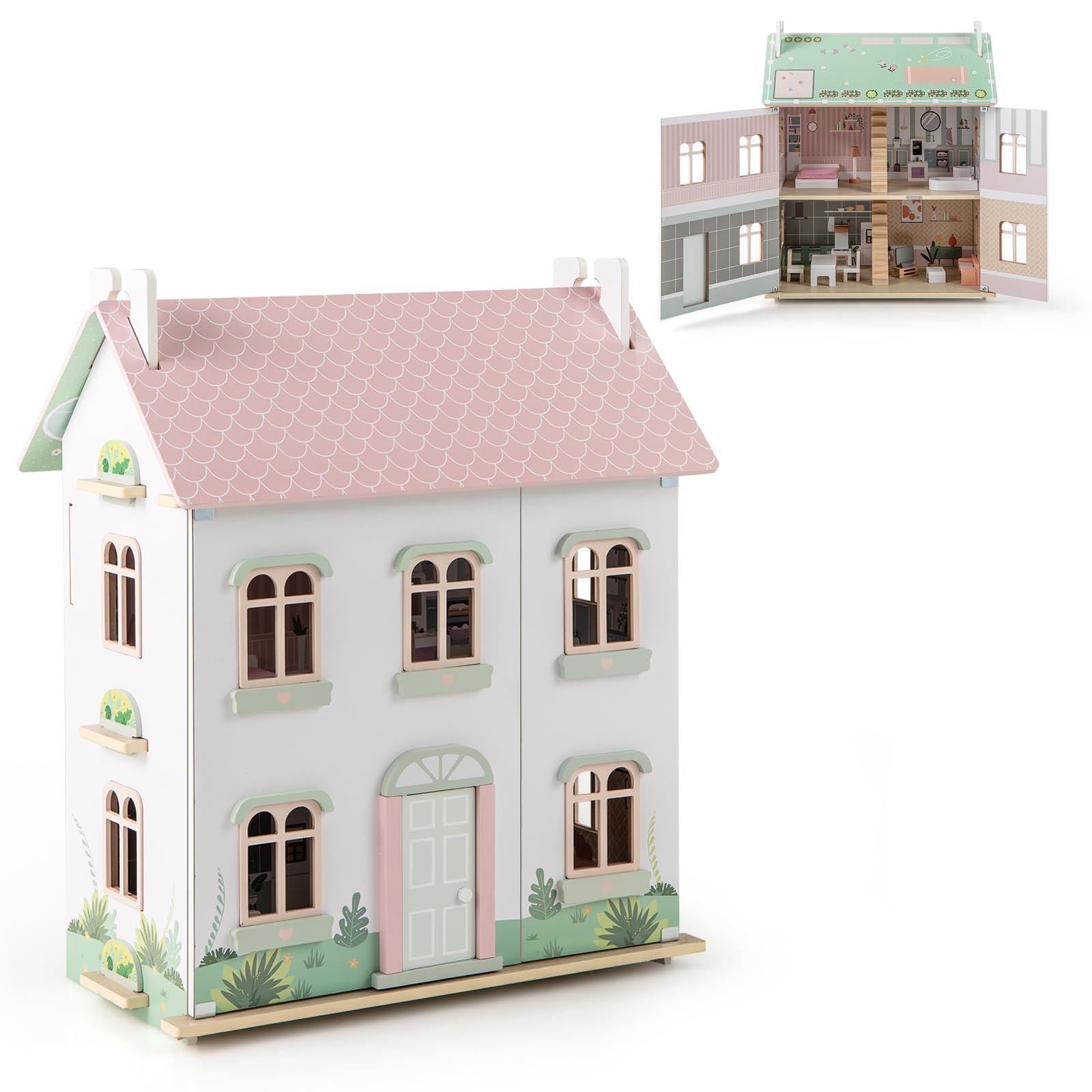 homasis maison de poupée pour enfants à