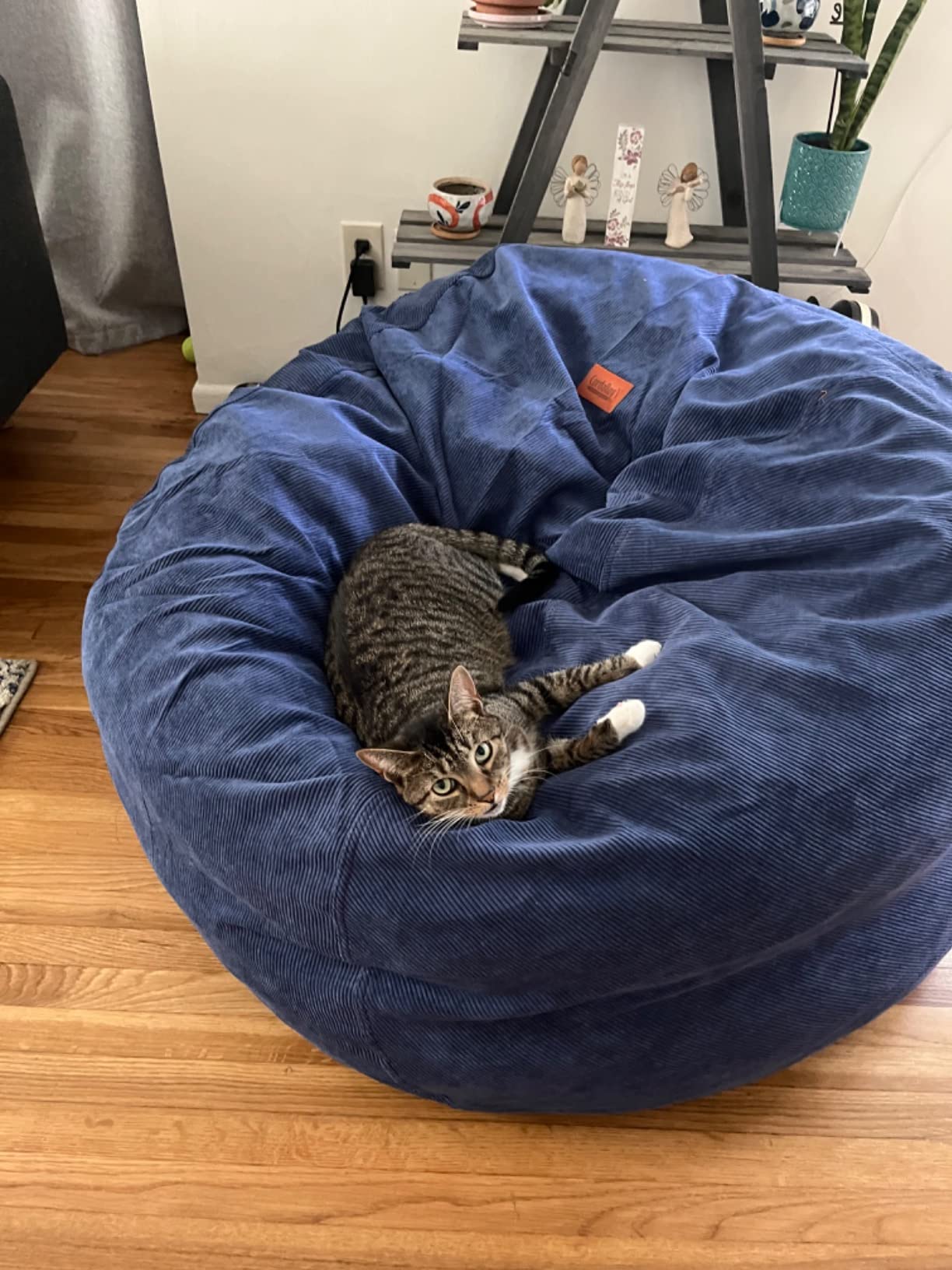 46/mo Finance CordaRoy's Corduroy Bean Bag Chair, Convertible Chair Folds from Bean Bag to