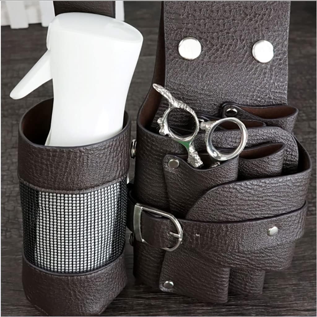PU Leather Salon Hair Stylist Barber Clips Combs Hairdressing Waist Organiser Bag Scissors Storage Tool Case