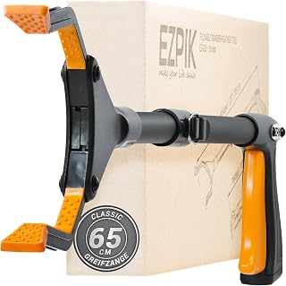 EZPIK 1 x 66 cm Greifer für Senioren mit Magnet-Greifarm, Robuste Greifzangen für Senioren, Menschen mit Behinderungen, Drehbare Müllgreifer Zange, Gehilfe mit Befestigungsclip (1er-Pack, Schwarz)