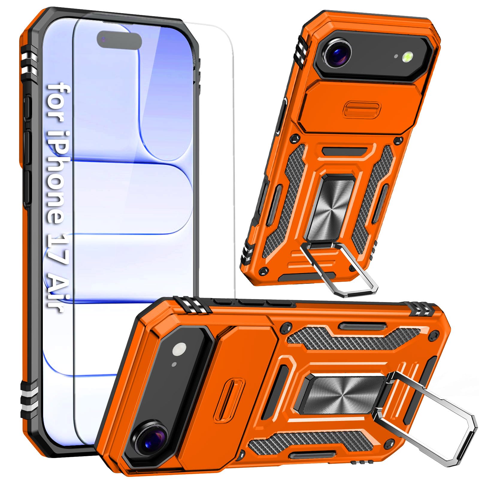 Amazon.co.jp: SEFING オレンジケース iPhone Air対応 カメラ保護