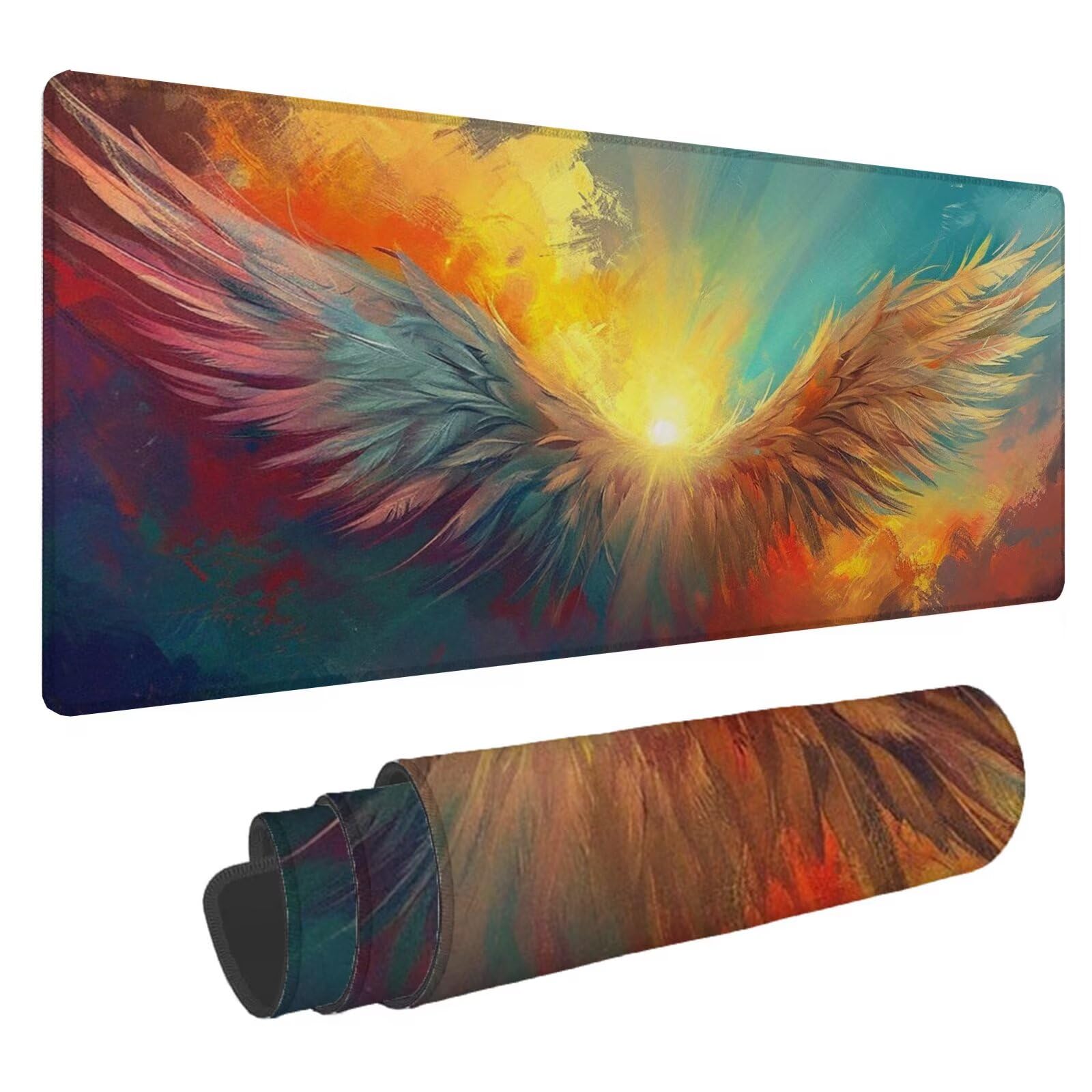 Kolorowa podkładka pod mysz XXL Skrzydło 1000x500x4mm Podkładka pod mysz dla graczy, podkładka pod mysz do laptopa, podkładka pod mysz podkładka pod mysz antypoślizgowa gumowa podkładka pod mysz, dla