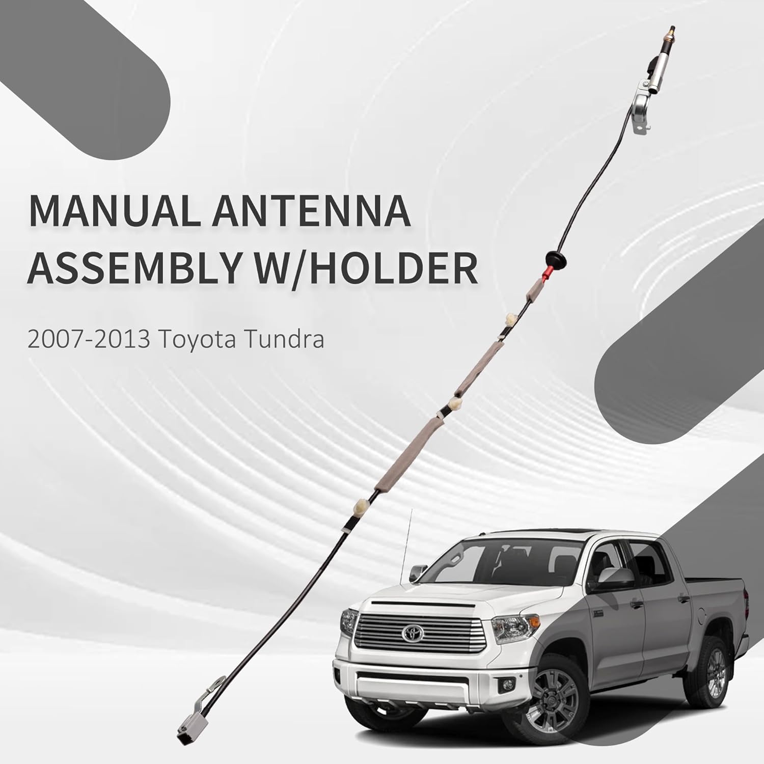 Replacement Antenna Base Compatible with 2007-2013 Toyota Tundra, Antenna Assembly w/Holder Replace 86309-0C040