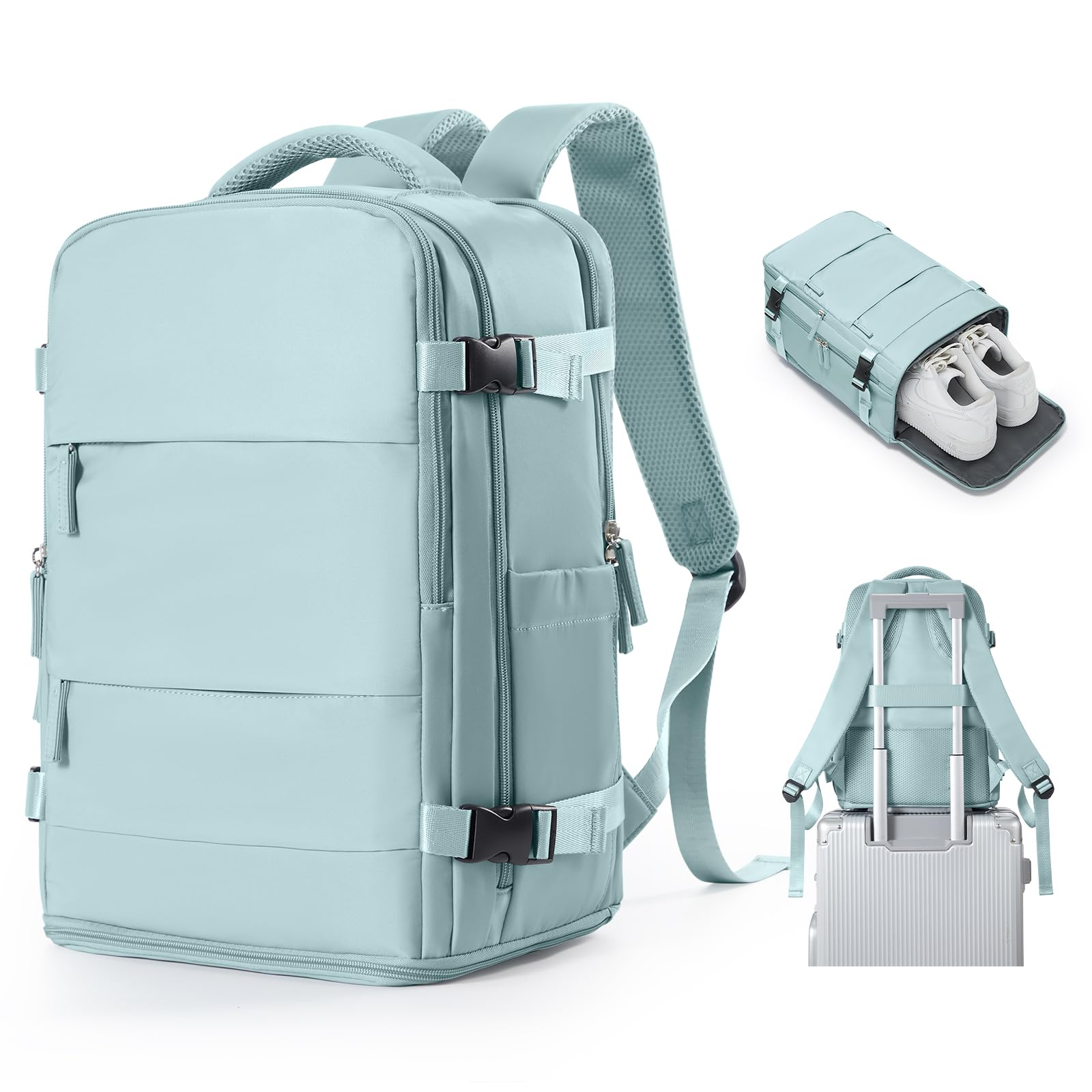 SZSYCN Vacuum Backpack Travel Bag With Pump Ryanair Cabin Bags 40x30x20 Underseat Ryan Air Hand Luggage 40 x 20 x 25 Carry On Baggage For Flights Backpack With Compression System — view 50