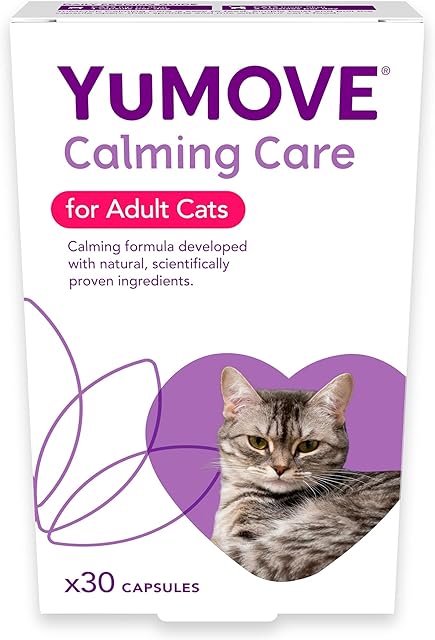 YuMOVE Calming Care for Cats | Previously YuCALM Cat | Calming Supplemnent for Cats who are Stressed or Nervous | Packaging may vary