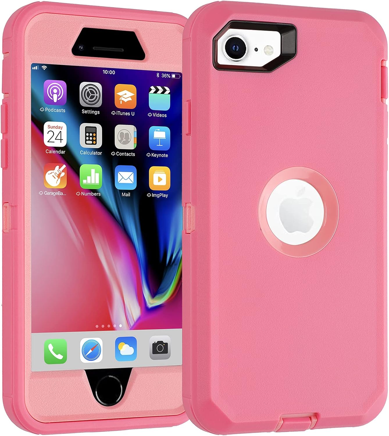 iPhone SE 2020 Case,iPhone SE 2022 Case,3 in 1 Builtin