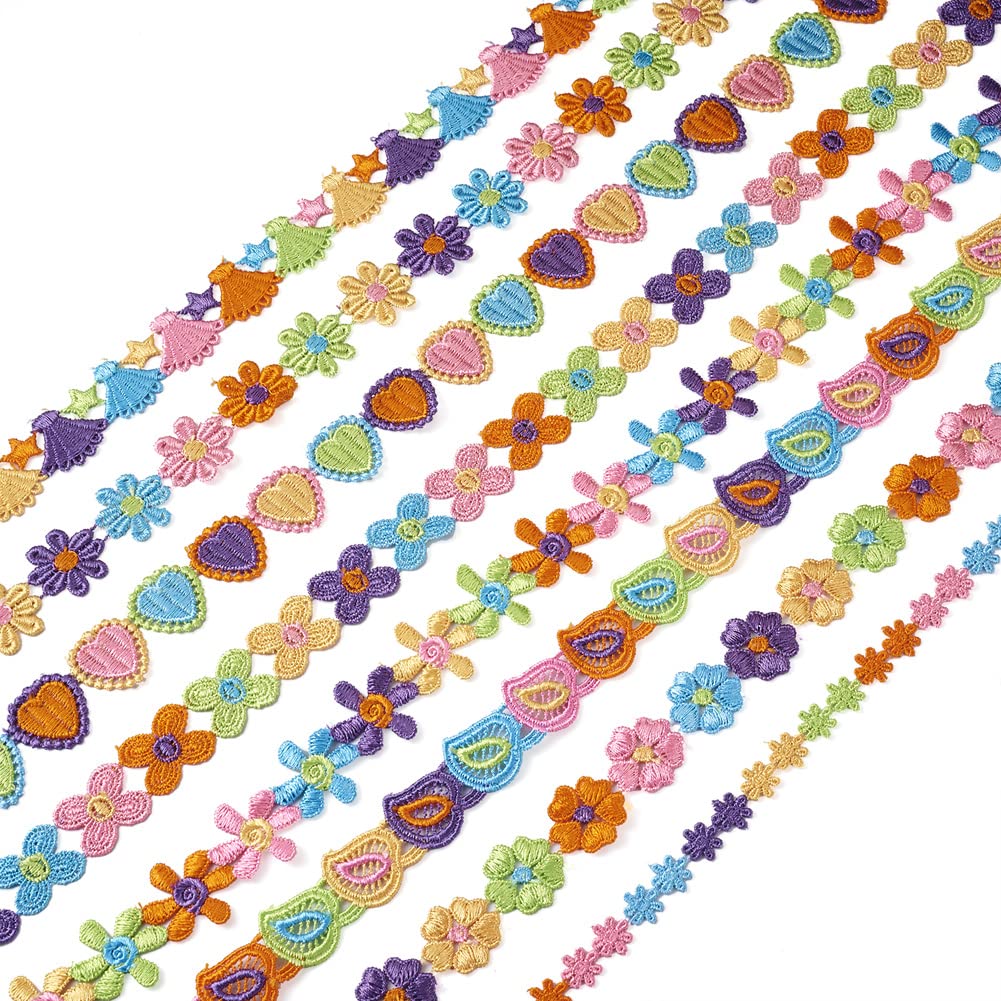 Ruban Dentelle Auto-adhésif Brodé - 1,9 M, Pour Couture, Décoration De Vêtements, Accessoires, Loisirs Créatifs