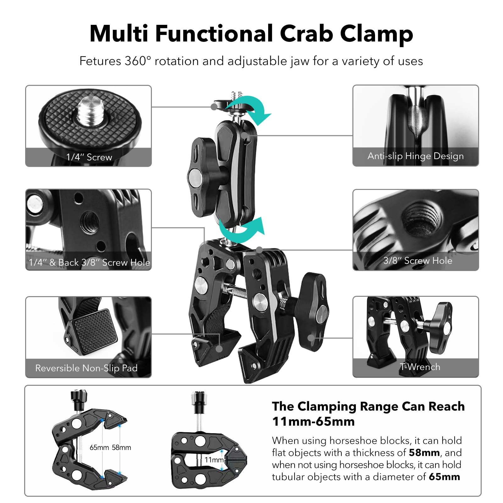 GoPro Max Camera Accessories TELESIN° Universal Action Camera - Main Image