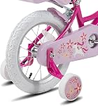 JOYSTAR Unicorn Girls Bike for 2-9 Years Old Kids, 12 14 16 18 Inch Kids Bike with Training Wheels, Streamers, Basket and Doll Seat, Children Bicycles