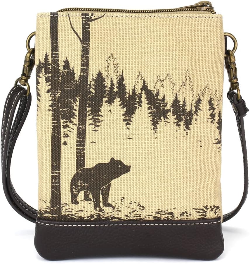 CHALA Double Pocket Xbody Women RFID Protected Canvas Crossody Purse with Adjustable Strap | Double Pocket, Xbody, RFID Protected, Adjustable Strap - Image 2