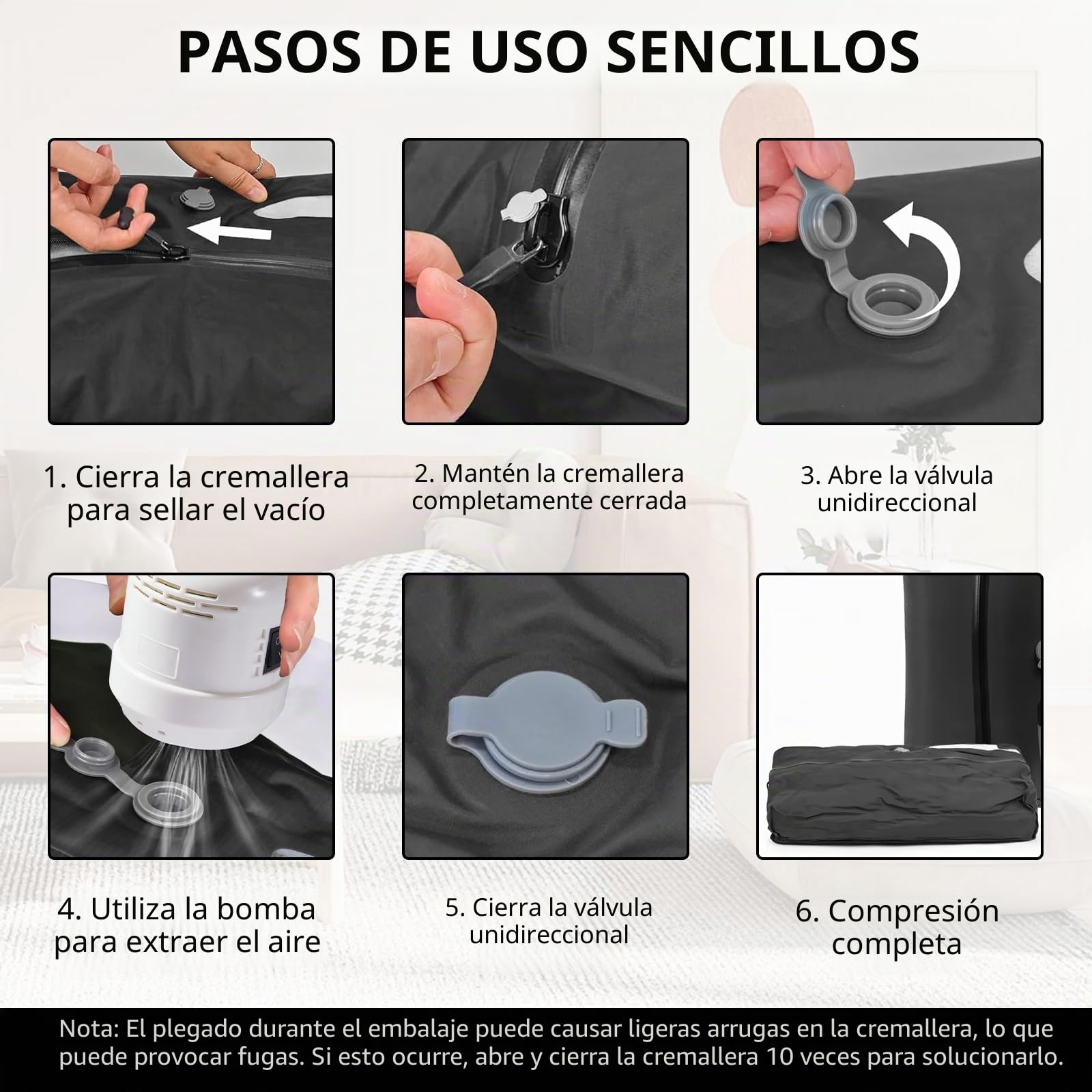Paquete de 2 bolsas al vacío de TPU con bomba de aire eléctrica, para ropa, reutilizables, cubos de viaje impermeables de nylon 70D con cierre de cremallera y válvula hermética, organizador hermético
