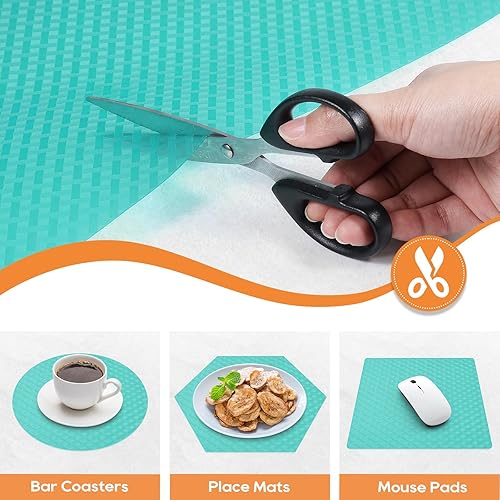 Miniatura 5 de Revestimientos para estantes para gabinetes de cocina, revestimientos para refrigeradores, impermeables y a prueba de aceite, alfombrillas no