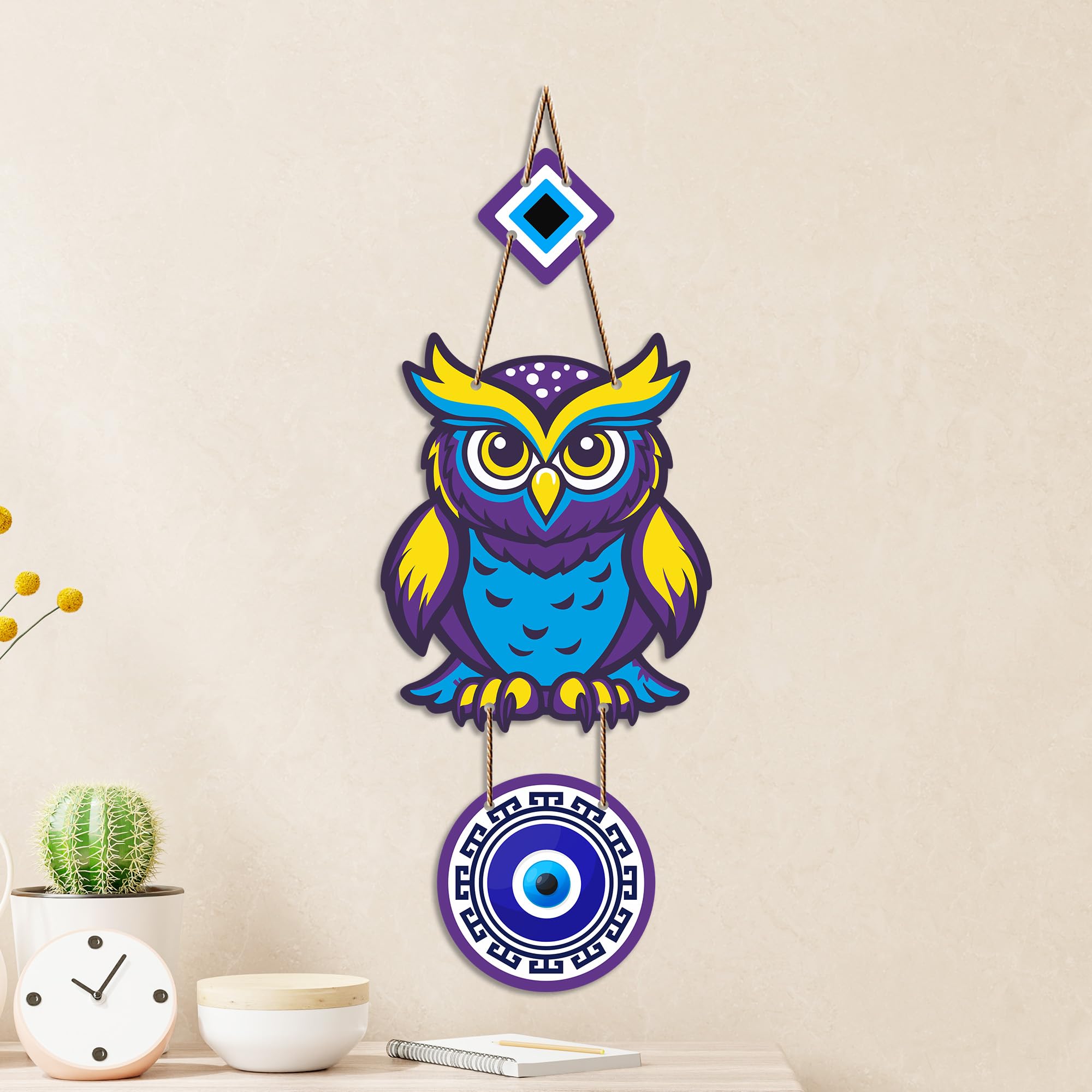 Lord Shiva Evil Eye Wall Hanging - Spiritual Home Decor -9