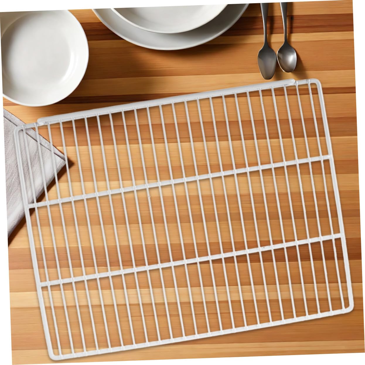 Homoyoyo 2 Piezas Estantes para Congelador Ajustables Repuestos Divisores Metálicos para Refrigerador Compatibles con Varios Organizador Horizontal para Almacenamiento