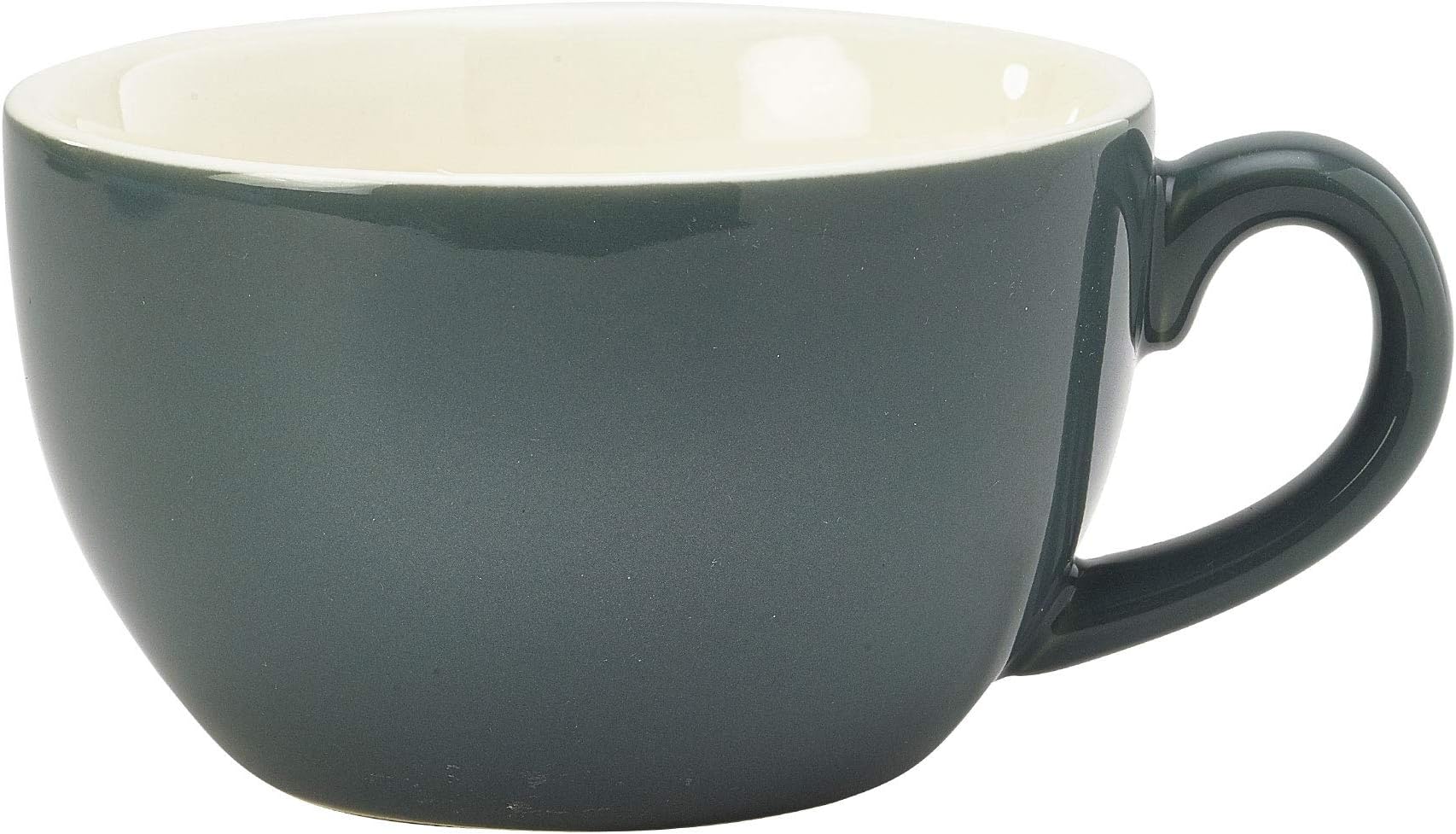 Genware Royal Bowl Shaped Cup Grey 250ml / 8.75oz